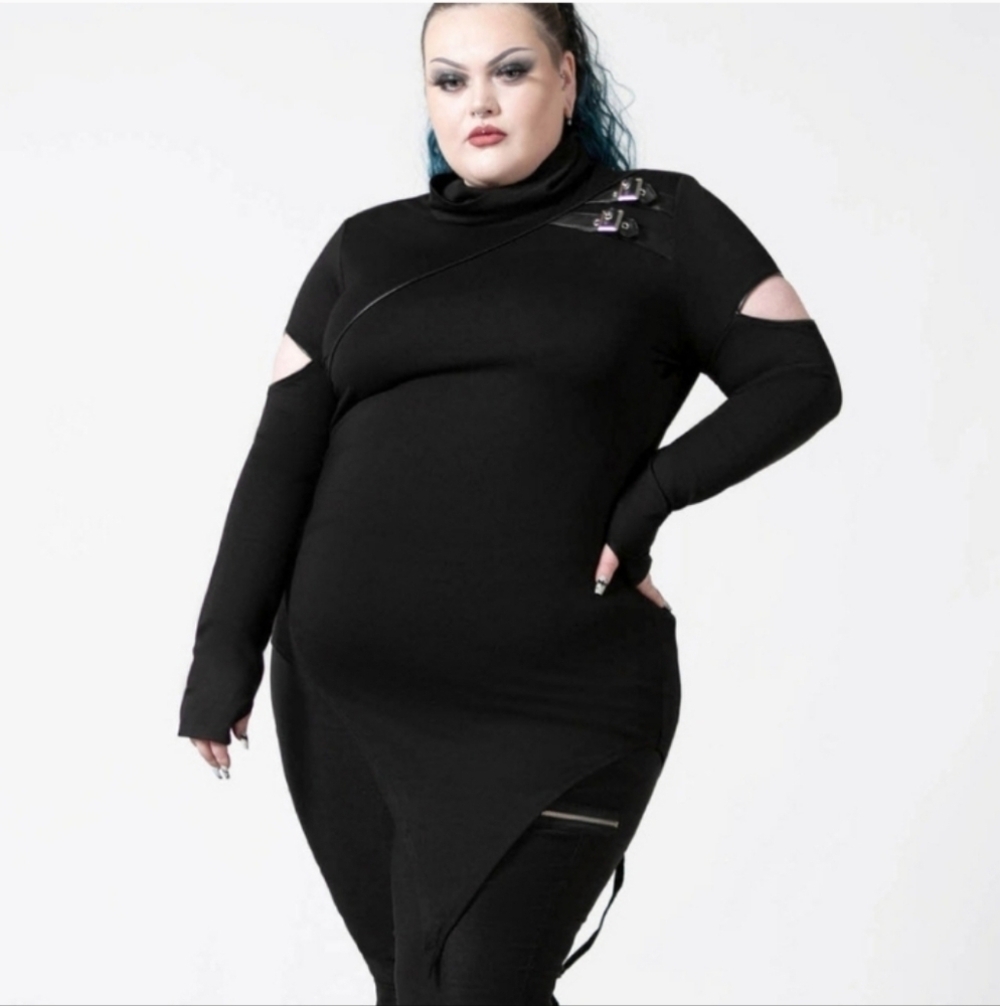 Killstar NWOT Asymmetrical Long Sleeve Top